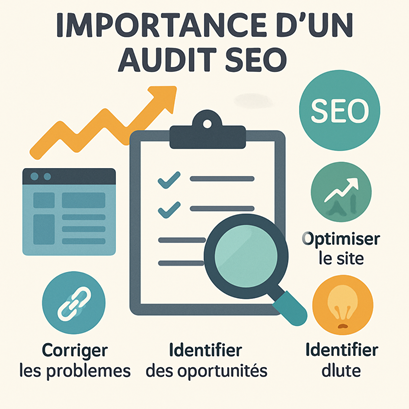 Graphique illustrant l'importance d'un audit SEO